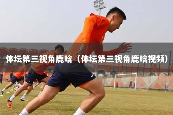 体坛第三视角鹿晗（体坛第三视角鹿晗视频）