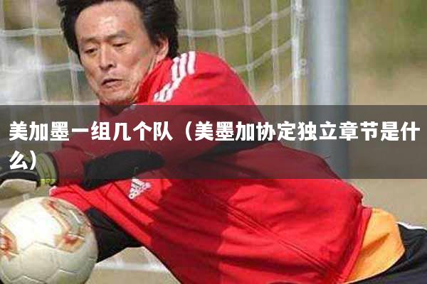 美加墨一组几个队（美墨加协定独立章节是什么）